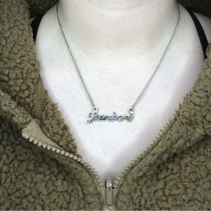 Girl Scout - Junior Spelled Out Necklace with Purple